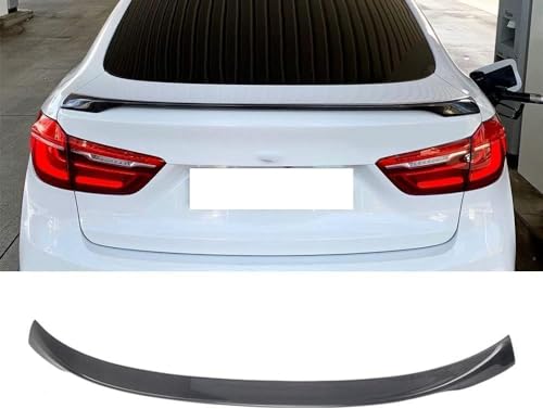 Auto Kohlefaser Heckspoiler Spoilerlippe für BMW X6 F16 X6M F86 2014-2019 Heckflügel Kofferraumspoiler Rear Spoiler Flügel Lippe Styling Umbauzubehör