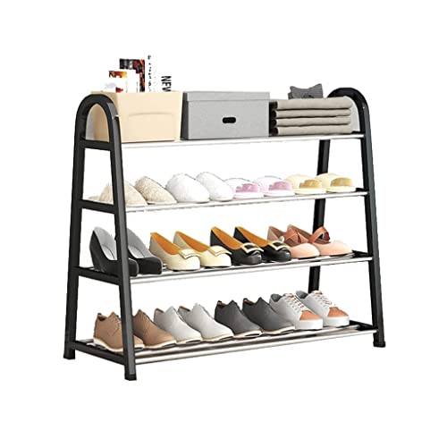 CNBYDK Schuhregal, freistehende Schuhregale, Foyer, minimalistische Schuhregale, 4. Stock, kleines Schuhregal, Flur, Wohnzimmer, Schuhaufbewahrung, Organizer, stabil und langlebig