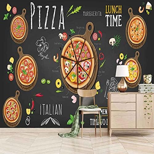 Restaurant Pizza Poster 3D Tapeten Wanddekoration Fototapete Sofas Wohnzimmer Wandbild Schlafzimmer-350cm×256cm