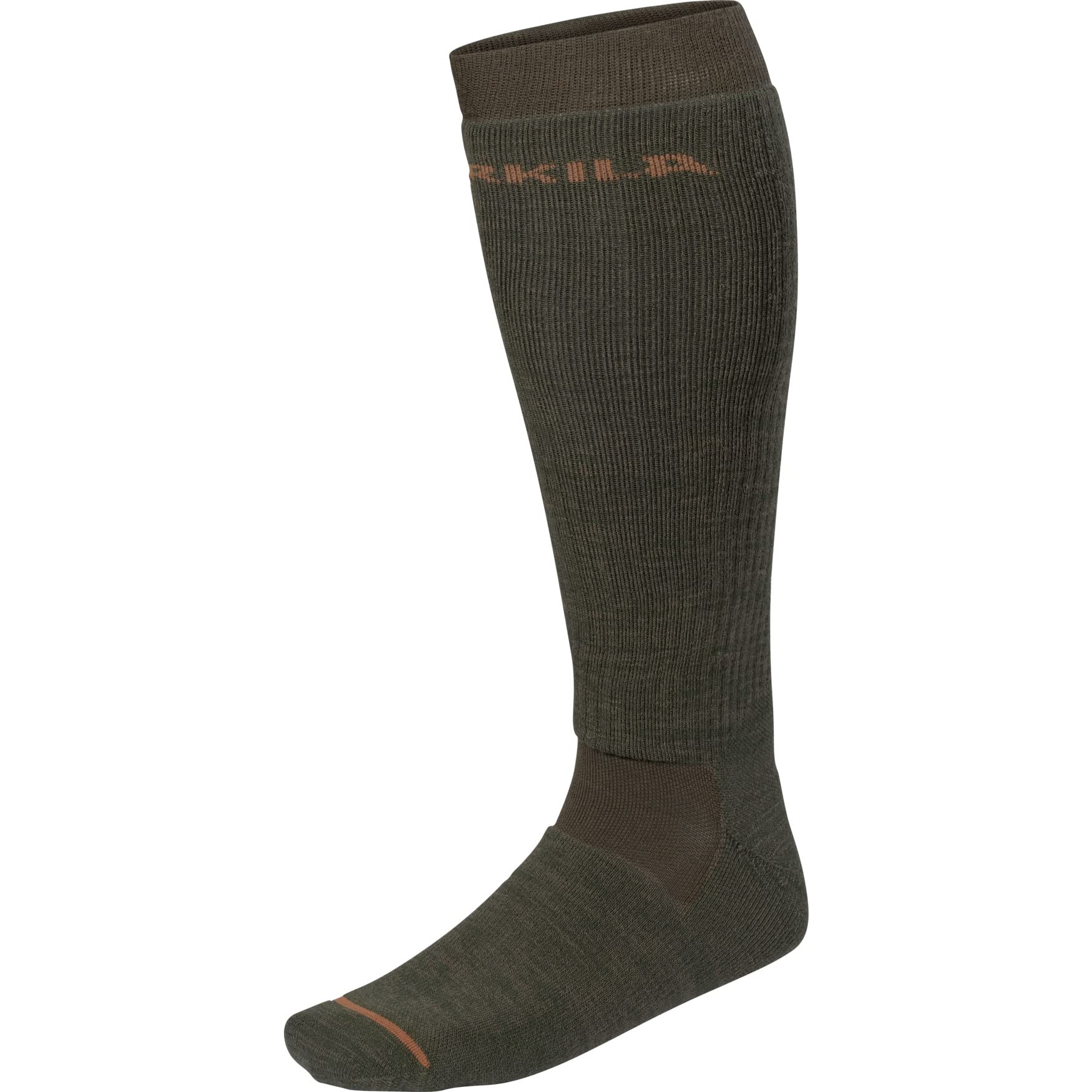 Härkila | Pro Hunter 2.0 long Socken | Professionelle Jagd Kleidung & Jagd Zubehör für Herren & Damen | Skandinavische Qualität Made to Last | Willow green/Shadow brown, M