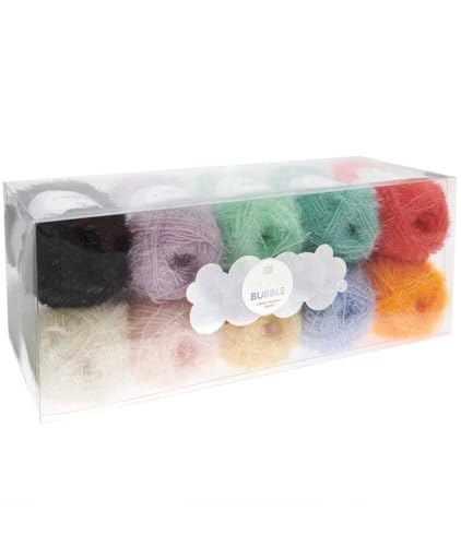 Rico Design Creative Bubble Set, 10 Farben á je 50g (Crazy Bubble Gang)