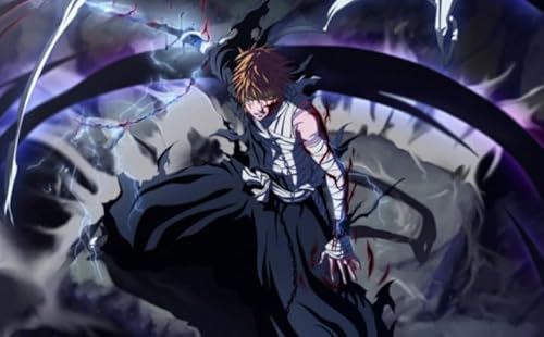 HfmQuisutron Anime Kurosaki Ichigos Poster Jigsaw Puzzle 1000 Teile Aus Holz Buntes Geschicklichkeitsspiel Für Die Ganze Familie Erwachsene Yw339Az