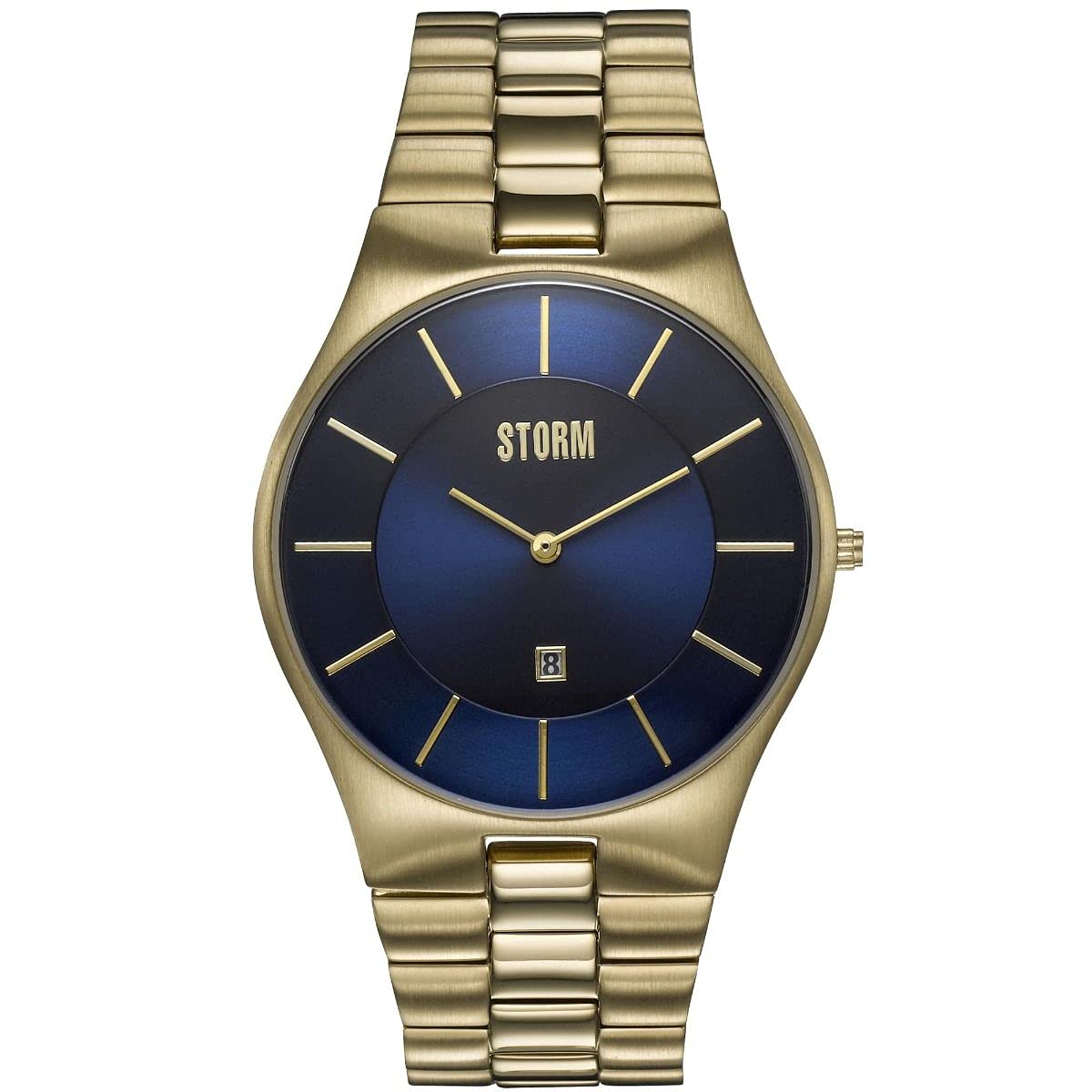 STORM Slim-X XL Gold Blue, Herrenuhr, Edelstahlgehäuse, 5 bar Wasserdicht