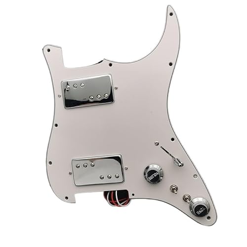 HH Brass Cover Two Humbucker Coil Spliting Pickguard Schlagbrett Für E-Gitarre Humbucker Loaded Prewired Scratchplate