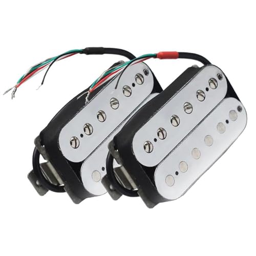 1Set E-Gitarre Humbucker Pickup Gitarrenteile Massive Nickel-Polstücke Single-Coil-Tonabnehmer (Color : 2)