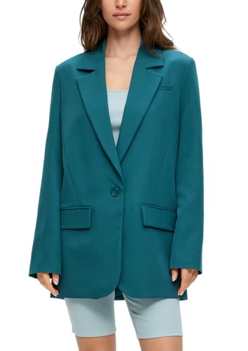 QS Blazer im Oversized-Fit Petrol 38