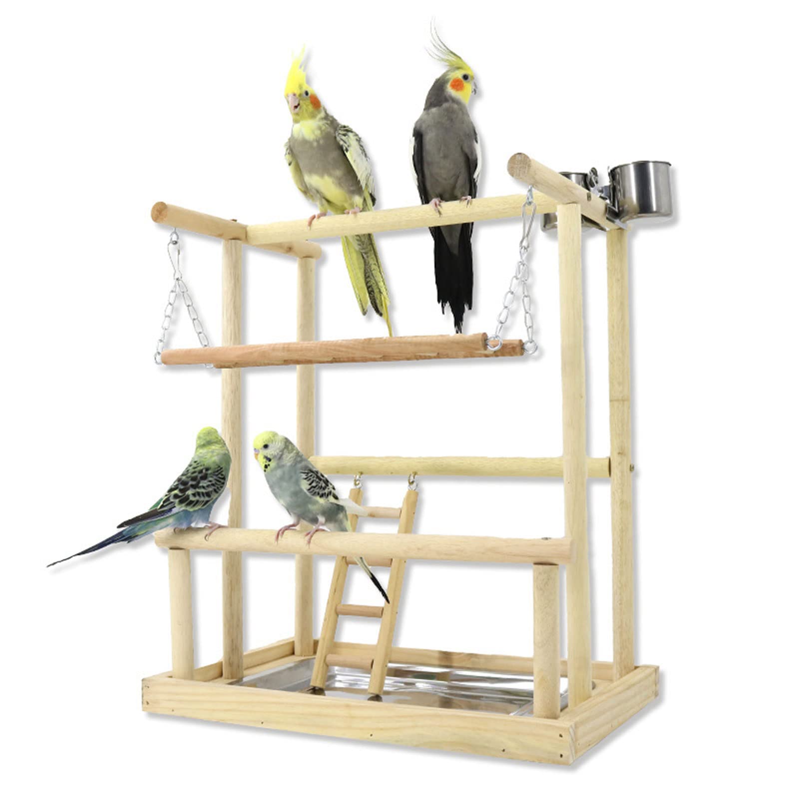 Vogelhalle Vogelkäfig Ständer Sitzstange Turnhalle Vogelspielplatz Papageienständer Vogelspielzeug Papageienspielzeug Vogelsitzstange Ständer Papagei Playstand Papagei Playstand