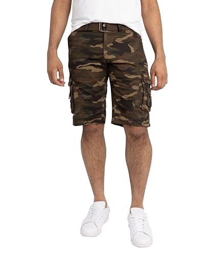 X Ray Klassische Herren-Cargo-Shorts, lässige Cargo-Shorts mit Gürtel für Herren - mehrfarbig - 54 DE