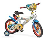 TOIMSA 1486 Fahrrad 14" SUPERTHINGS Spielzeug, Silber