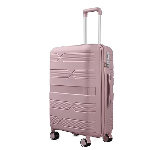 RUVOO Koffer Trolley Reisekoffer 20/24/28 Zoll Leichter, Langlebiger 4-Rad-Spinner-Reisekoffer In Kabinengröße Für Damen Koffer Gepäck Rollkoffer (Color : D, Size : 20in)