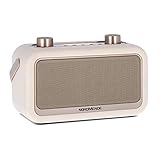 Nordmende Transita 30 - portables Digitalradio (DAB+, UKW, Bluetooth-Audiostreaming, Wecker, Uhrzeit, Favoritenspeicher, LCD Display, Kopfhöreranschluss, 2 x 3 Watt Stereolautsprecher) beige