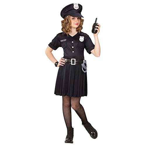 W WIDMANN MILANO Party Fashion - Kinderkostüm Polizistin, Kleid, Cop, Polizei Uniform, Faschingskostüme