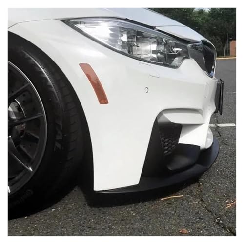 Splitter 4X ABS Für 2014-2020 Für M3 F80 M4 F82 MP Stil Auto Front Bmuper Lip Spoiler Glänzend Schwarz Oder Carbon Fiber Look Frontlippe(Glossy Black)