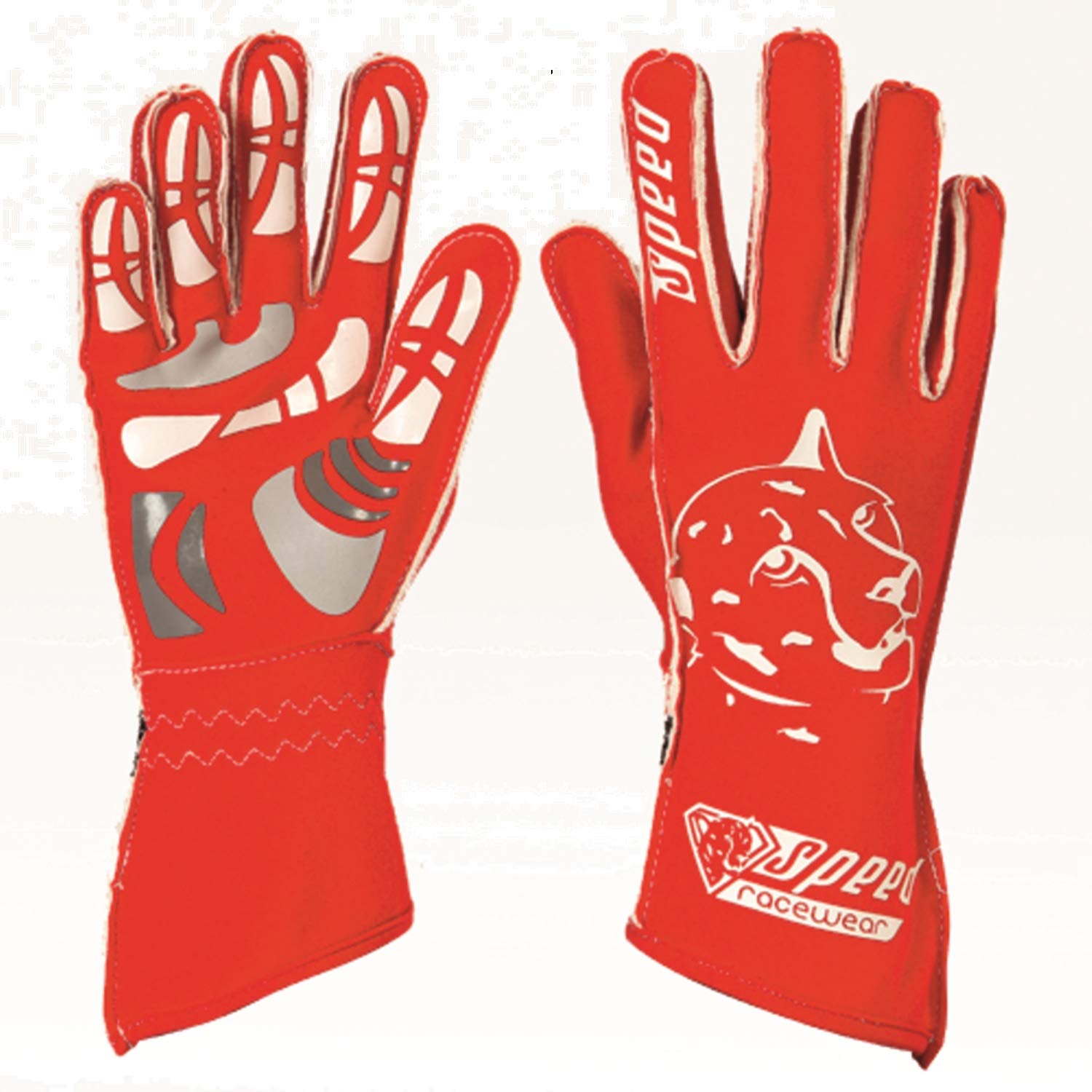 Speed Racewear - Motorsport Handschuhe - Karthandschuhe Melbourne - Rot/weiß (10)