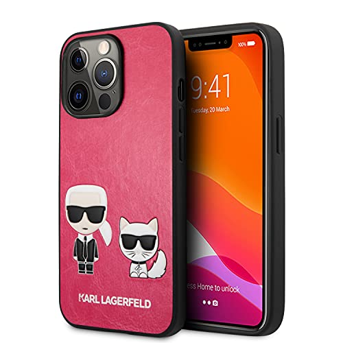 KARL LAGERFELD KLHCP13XPCUSKCP hülle für iPhone 13 Pro Max 6,7" Fuchsie/Fuchsie hardcase Ikonik Karl & Choupette