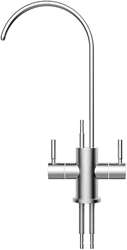 Badezimmer-Waschtischarmaturen, Trinkwasserfilter, Küchenarmatur, gebürstet, um 360 Grad drehbar, Küchenspüle, Wasserhahn, Trinkwasserfilter, Waschbeckenarmatur, Umkehrosmose, P