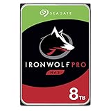 Seagate IronWolf Pro 8TB NAS interne Festplatte HDD - 3,5 Zoll SATA 6Gb/s 7200RPM 256MB Cache für RAID Netzwerk Attached Storage, Data Recovery Service - frustfreie Verpackung (ST8000NE001)