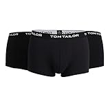 Tom Tailor Underwear Herren Hip Pants 3er Pack 70162-6061 Retroshorts, Schwarz (Black 9303), Medium (Herstellergröße: M/5)