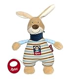 SIGIKID 39265 Spieluhr Semmel Bunny Mädchen und Jungen Babyspielzeug empfohlen ab Geburt blau/beige