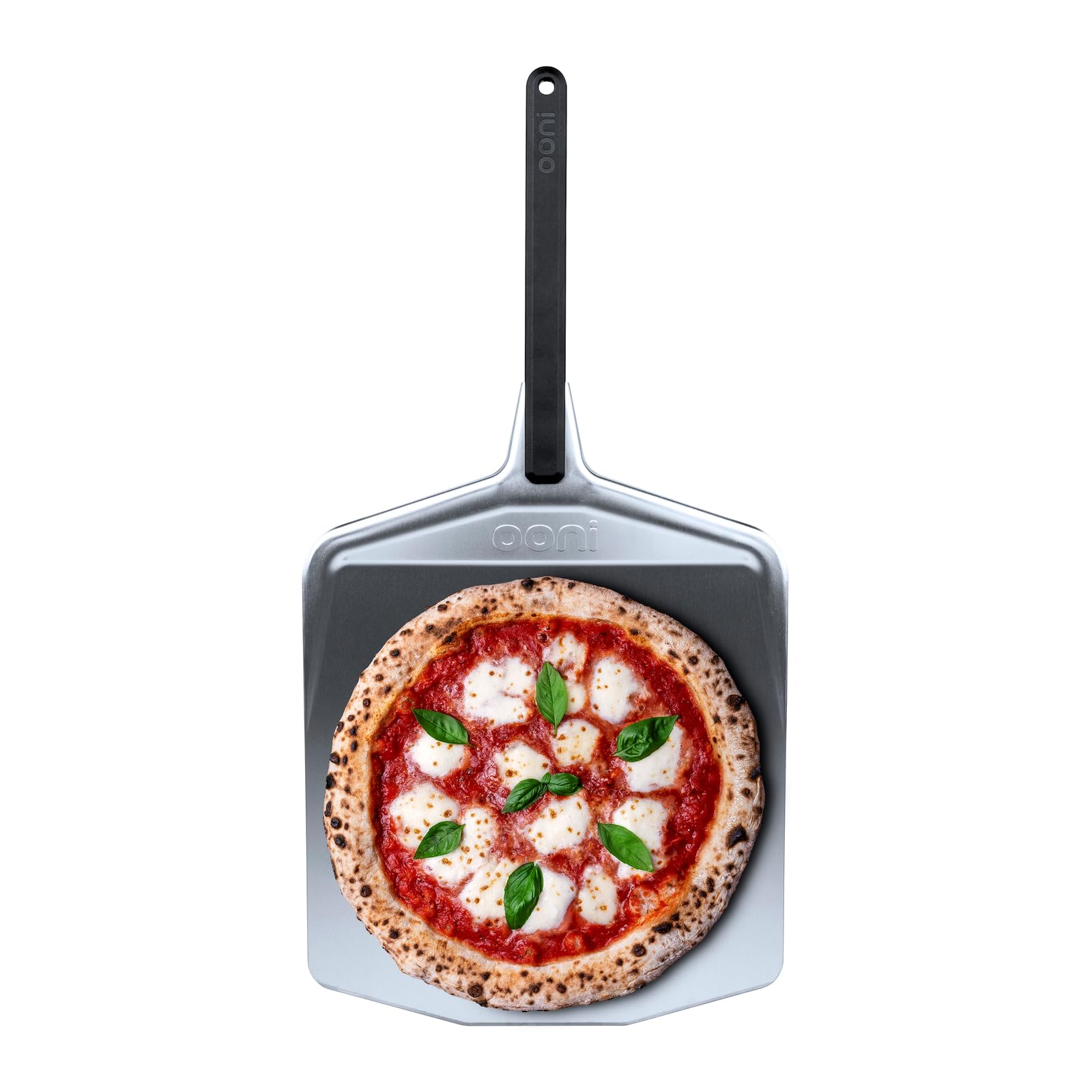 Ooni Pizzaschaufel 35 cm – Pizzaschieber aus superglattem Aluminium mit langem Griff – Pizzaschaufel zum Schieben, Wenden und Herausnehmen von Pizzen – Ooni Zubehör