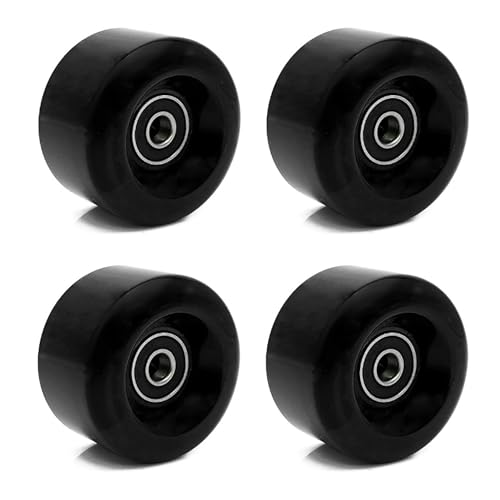 BFVAKBKYT Rollschuh-Räder, Skate-Rollen Ersatz, Skateboard-Rollen 4er-Pack Roller Roller(Black)