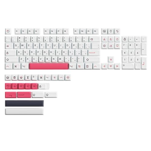 126Keys XDA-Profil-PBT-Tastenkappen, Persönlichkeit, japanisch, russisch, englisch, Tastaturen für mechanische Tastaturen, Kappen, Farbsublimationen