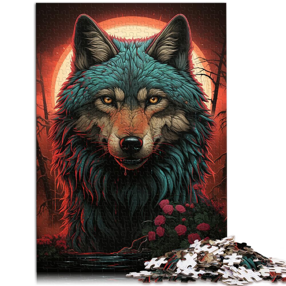 Puzzle Puzzle Supernatural Wolf, Puzzle für Erwachsene, 1000-teiliges Holzpuzzle, ganze Familie, und Dieses 1000-teilige (50 x 75 cm)