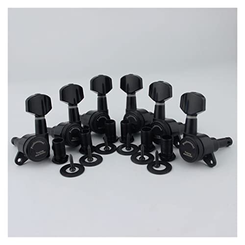 ALFAAL 1 Set Black Locking Guitar Maschinenköpfe Tuner TRierverhältnis 1:18 (Color : 3R3L)