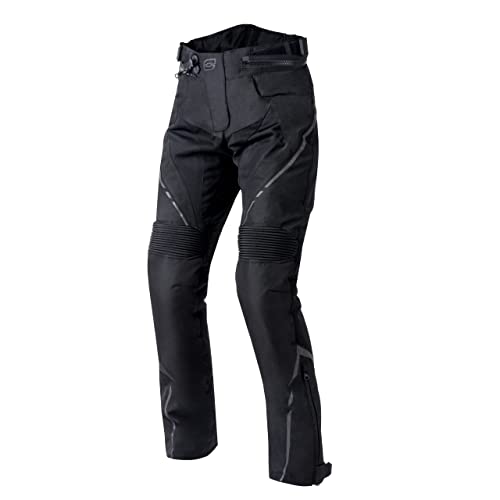 Ozone Jet II Lady Motorradhose für Fraüen Knieprotektor Stahlgewebe Abnehmbare wasserdichte Membran Reflektierende Elemente rutschfeste Panels 3 Taschen