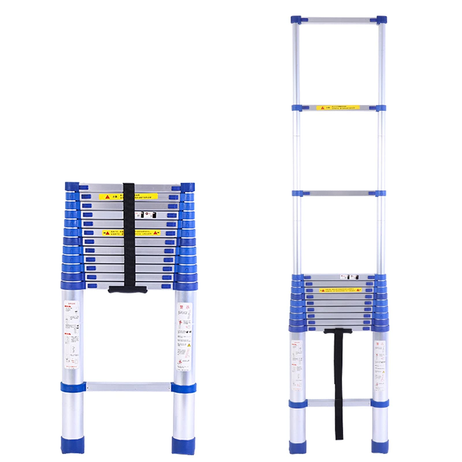 Teleskopleiter für 8 m/7 m/6,2 m/5 m/4,2 m/3,8 m/2,6 m Dachzelt, ausziehbare Teleskopleiter aus Aluminium für Dachboden, Wohnmobil, Dachgeschoss, Tragkraft 150 kg (Größe: 3,8 m/12,5 Fuß) interessant