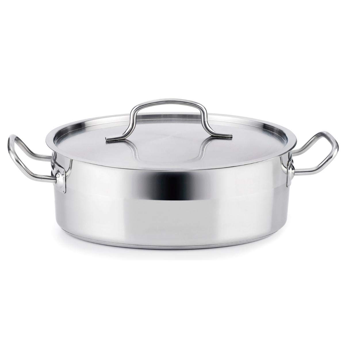 Quid Modell Cook INOX Basika ARC Tortenplatte 24 x 6 cm AZZERO, Metall, Stahl