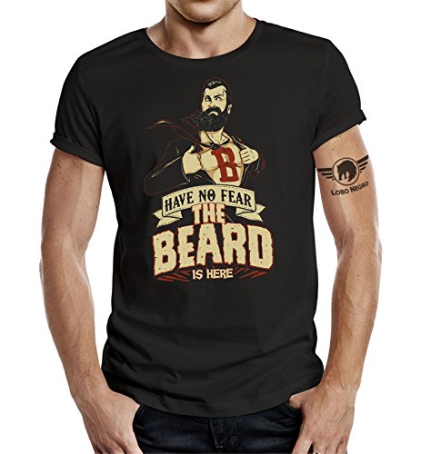 Das T-Shirt für den Bartträger: No Fear, The Beard is here.-M