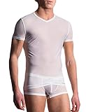 Manstore 2-06192, weiß, Größe XL, V-Shirt M101 für Männer