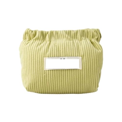 Cord Kosmetiktasche Elastische Cord-Aufbewahrungstasche, Handtaschen for Damen, Mini-Make-up-Tasche, Cord-Aufbewahrungstasche, roter Umschlag, Kosmetik-Aufbewahrung, kleine Tasche(Green)