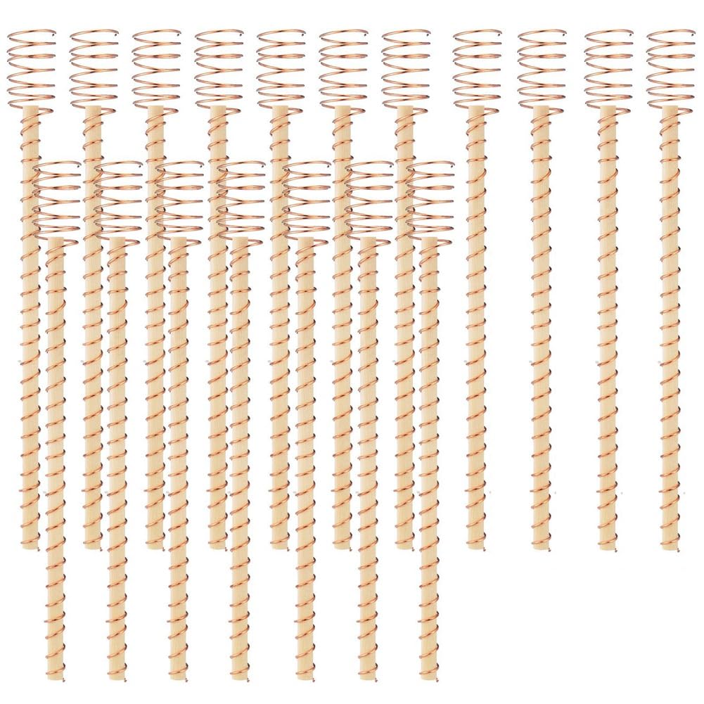 yomoe 18 Stück Elektrokultur-Pflanzenstäbe, Gartenstäbe Elektrokultur-Kupfer-Gartenantenne für Gartenpflanzen, Unterstützung 12