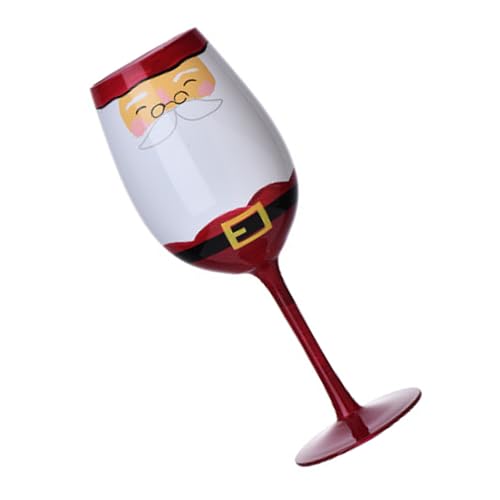 Weinglas mit Weihnachtsfeiertagsmotiv, anspruchsvolles Champagnerglas mit hohem Stiel, elegante Stielgläser für Partys