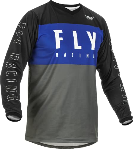 Fly Racing Herrenhemd, blau/grau, L