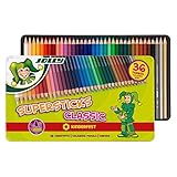 JOLLY Buntstift Superstick kinderfest CLASSIC, sort., 36er 3D-Metalletui