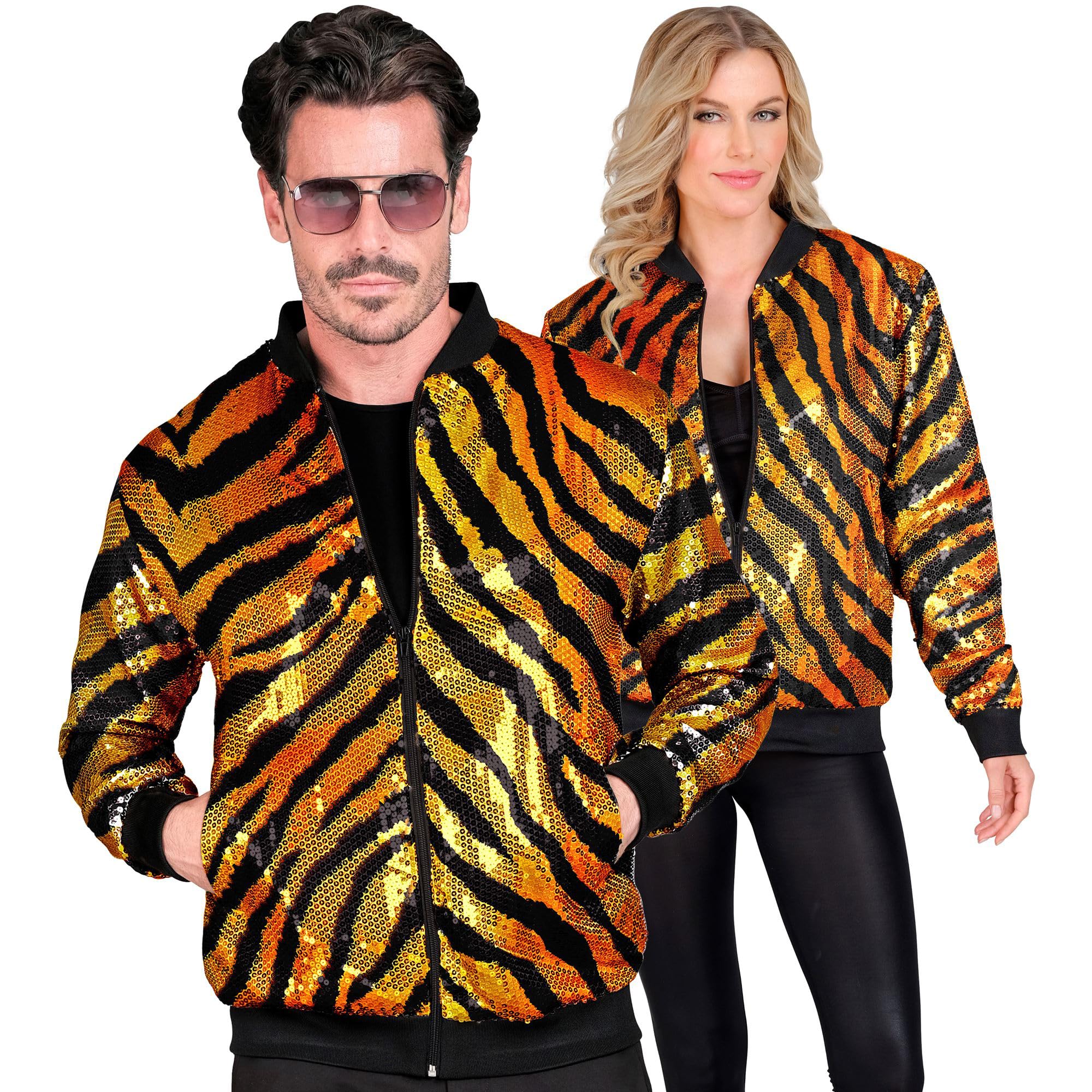 W WIDMANN MILANO Party Fashion - Party Fashion Bomberjacke, Pailletten Jacke, Weste, Party Outfit, Disco, Animal Print