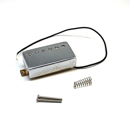 ZENGXUE Pickup E-Gitarre Doppelmagnet Doppel-Spulen-Pickup Musikinstrument-Zubehör Golden Humbucker Tonabnehmer Set (Color : Silver)