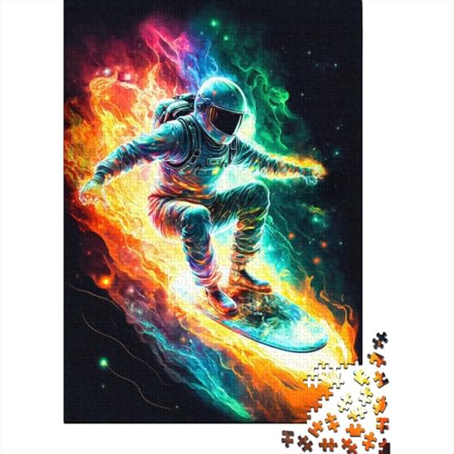 Astro on Fire Puzzle 1000 Teile für Erwachsene, schwierige Puzzles, Puzzles für Erwachsene, Lernspiel, Herausforderungsspielzeug, 75 x 50 cm