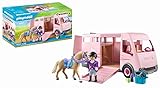 PLAYMOBIL Country 71237 Pferdetransporter, Pferd und Transporter für den Reiterhof, Spielzeug für Kinder ab 4 Jahren