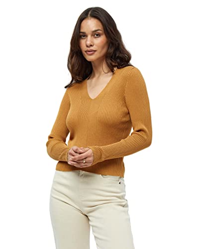 Peppercorn Women's Tana Rib Pullover, Bone Brown, S