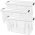 Siena HOME Aufbewahrungsbox Anzio Transparent 32l (B x H x T) 510 x 230 x 385mm 3St.