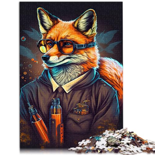 Puzzle Fuchs Tierpuzzle 1000-teiliges Holzpuzzle für Erwachsene, jedes Teil ist einzigartig – anspruchsvolles, unterhaltsames Spiel für die ganze Familie, 1000 Teile (50 x 75 cm)