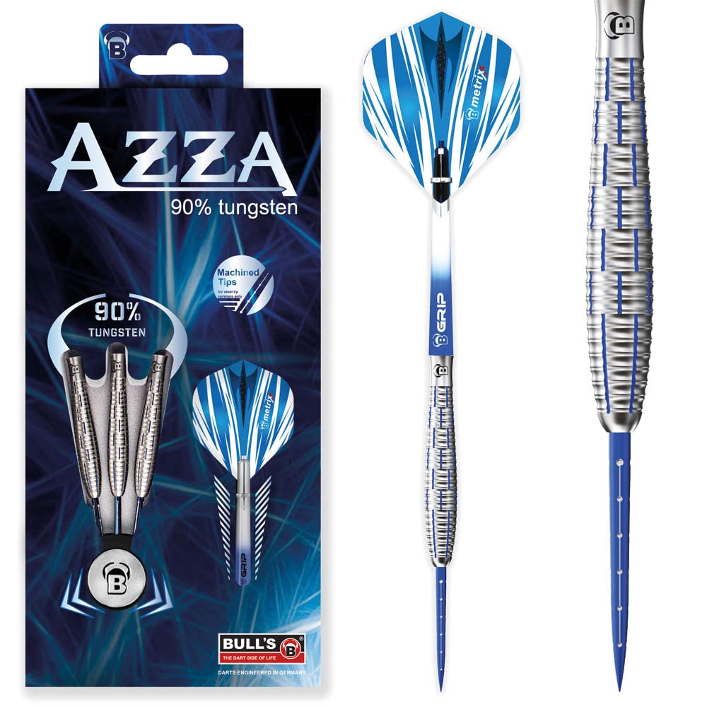 BULL'S Azza Dart, Silber/Blau, 22 g