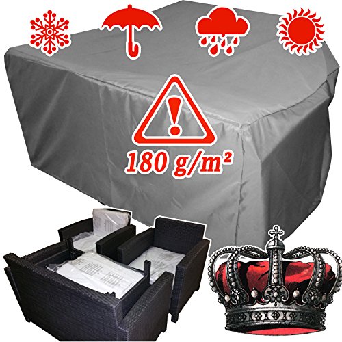 XINRO® winterfeste Gartenmöbel Lounge Möbel Set Schutzhülle Hülle Haube Plane Abdeckung Abdeckplane 146x146x80 cm