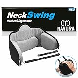 NeckSwing Premium Halshängematte Nackenhängematte Nackenschaukel (Nackenmassagegerät Nackenverspannungen Nackenstrecker), Nacken Hals Strecker Dehner Nackendehner