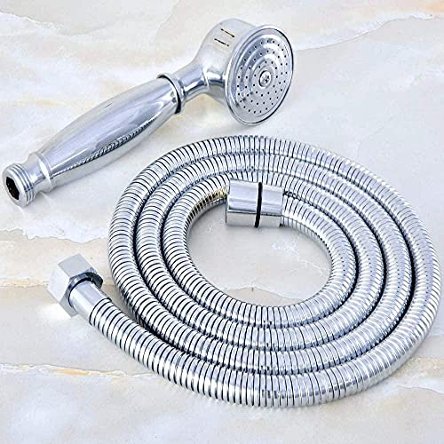 YIHANSS Duschkopf Duschkopf Duschfilter Power-Duschkopf Duschkopf Hochdruck-Duschkopf Chrom-Messing Flexible Badezimmer-Handbrause 1,5 m Schlauch und Telefon-Handbrause