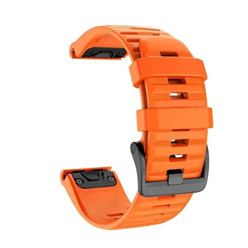 OPKDE Sport-Silikonarmband für Garmin Fenix 7X, 7, 7S, 6X, 6, 6S, Pro, 5X, 5, 5S, 3HR, 22 mm, 26 mm, 20 mm, einfache Passform, Schnellverschluss-Armband, 20mm Fenix 5S 6SPro, Achat